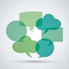 Conversation icons design 