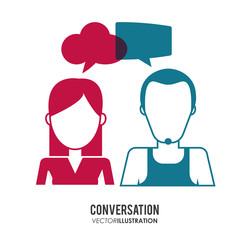 Conversation icons design 