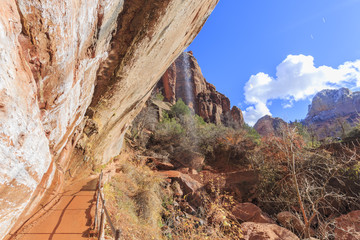 Travelling in the famous Zion National Park