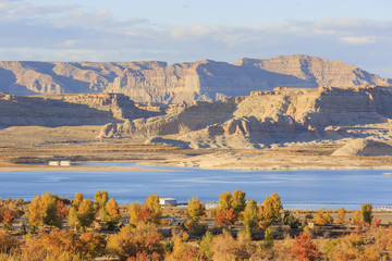 The famous Glen Canyon around Lake Powell, Page