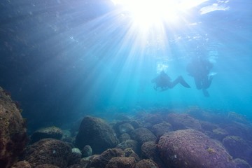 Obraz premium 光のシャワー