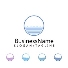 Water Power Energy Nature Company Logo Icon Vector
