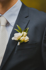 groom on a romantic moment