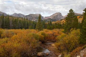 Fototapeta na wymiar Fall in Rocky Mountain National Park