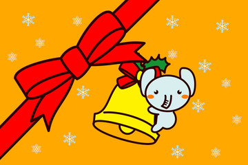 クリスマスフレームの動物シリーズ