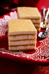 Cake with white cream