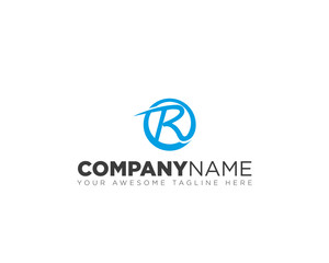 Fototapeta premium R circle logo inspiration