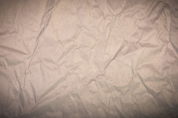 Brown wrinkled paper background