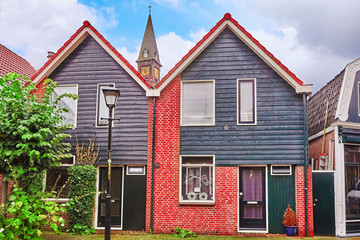 Typical, authentic village with cozy houses of the  countryside