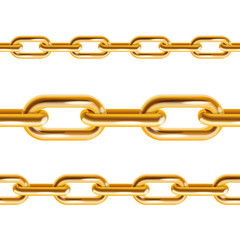 Chain Gold. Vector
