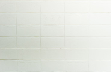 White brick wall for background