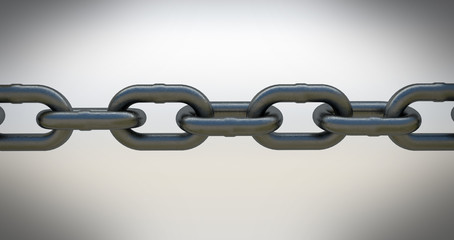 Obraz premium Stahlkette, symbolisch für Zusammenhalt und Stärke