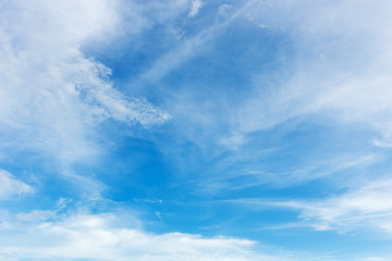 Naklejka na ściany i meble blue sky and white cloud, cloudy sky background