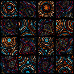 Abstract mosaic background