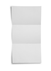 blank white paper on white background