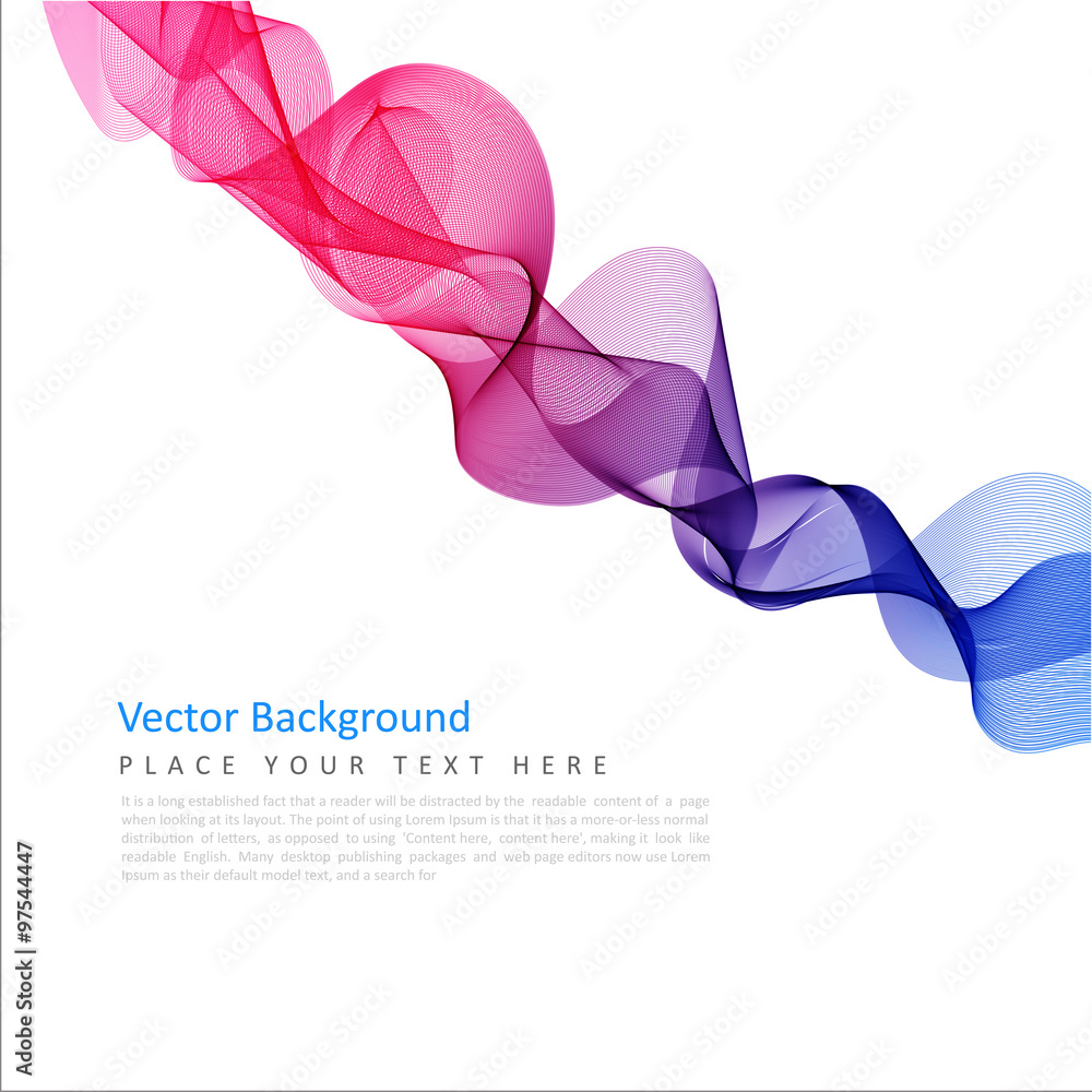 Poster abstract vector colorful background
