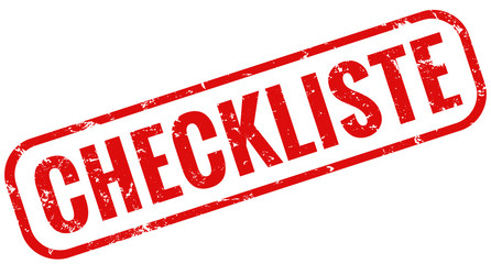 Checkliste Stempel rot
