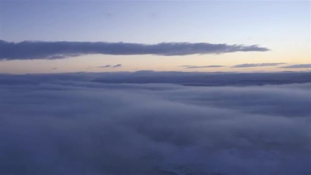 Wolken - Luftbild - Island - Winter