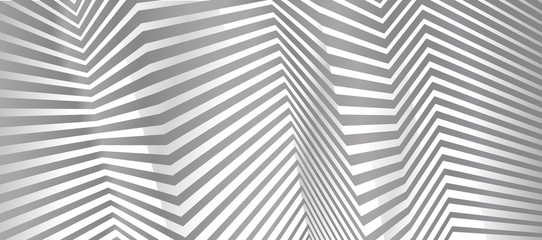 black and white mobious wave stripe optical abstract design