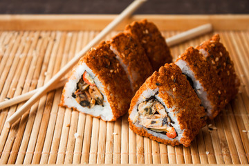 Japanese sushi roll