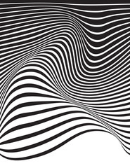 optical art opart striped wavy background © am54