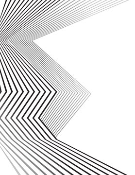 black and white mobious wave stripe optical abstract design