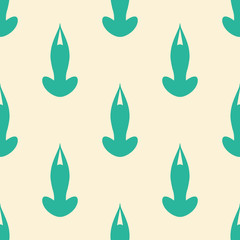 Vector yoga lotus asana seamless pattern. Fit person shape training and meditating background