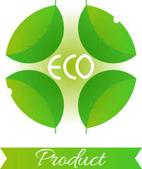 Environmental-friendly product. Logo.Vector illustration