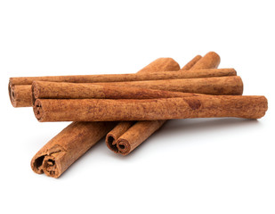 cinnamon stick spice isolated on white background closeup