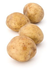 new potato tuber isolated on white background cutout