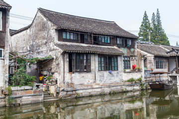 Bridges, canals of Fengjing Zhujiajiao ancient water  town