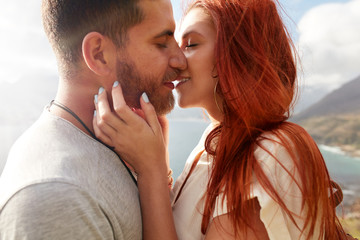 Naklejka premium Couple enjoying their love