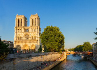 Fototapeta na wymiar Notre Dame cathedral, Paris France