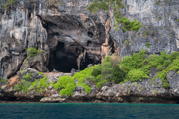 Viking Cave on Phi Phi Lee island,  Thailand