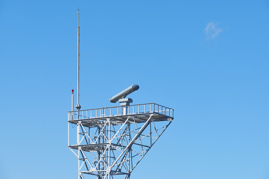 radar equipment on a tower