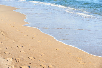 closeup of sandy beach