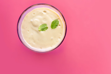 Smoothie in a Glass, Top View