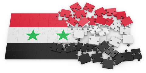 Fototapeta premium puzzles of Syria