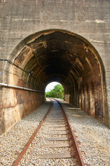 Fototapeta na wymiar Old train tunnel