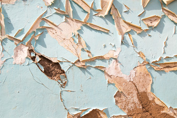 Old blue wall