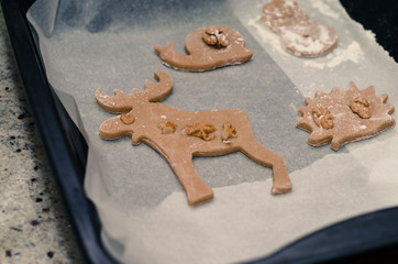 Fototapeta na wymiar Christmas gingerbread cookies