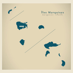 Modern Map - Iles Marquises PF