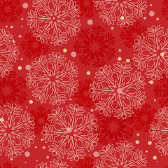 Fototapeta na wymiar Christmas seamless pattern. Vector Illustration. It can be used for cloth, bags, notebooks, cards, envelopes, pads, blankets, furniture, packing