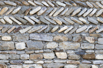 Stone surface with bulging bulk rocks