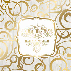 The happy new year card.