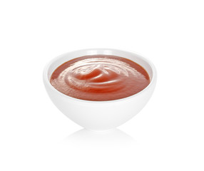 tomato sauce isolated on white background