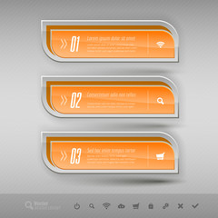 Business banners. Vector design elements for infographics.