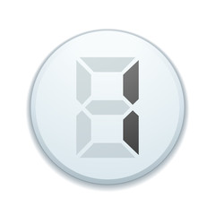 Obraz premium One number button