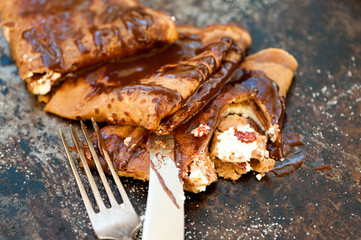 Chocolate pancakes