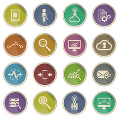 Data analytic simply icons